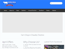 Tablet Screenshot of nixonsfarmshop.co.uk